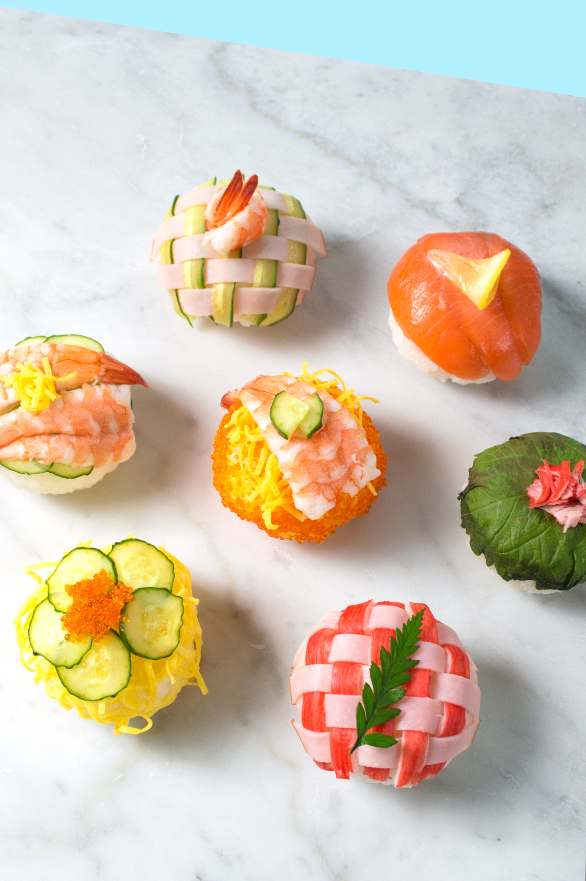 サランラップで簡単 手まり寿司の作り方 パーティーレシピ Rainbow Diy