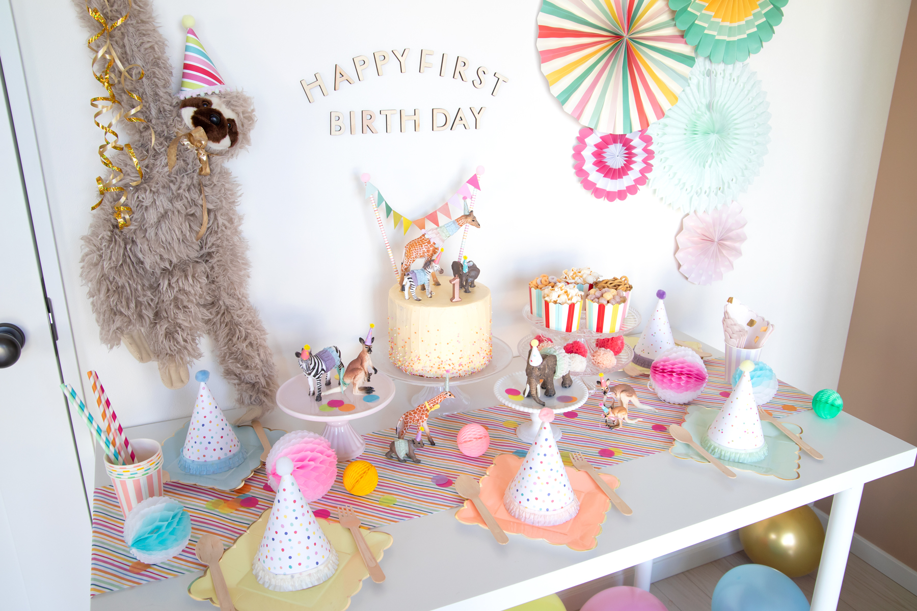 子供のための1セットの動物,誕生日または出生前のパーティー
